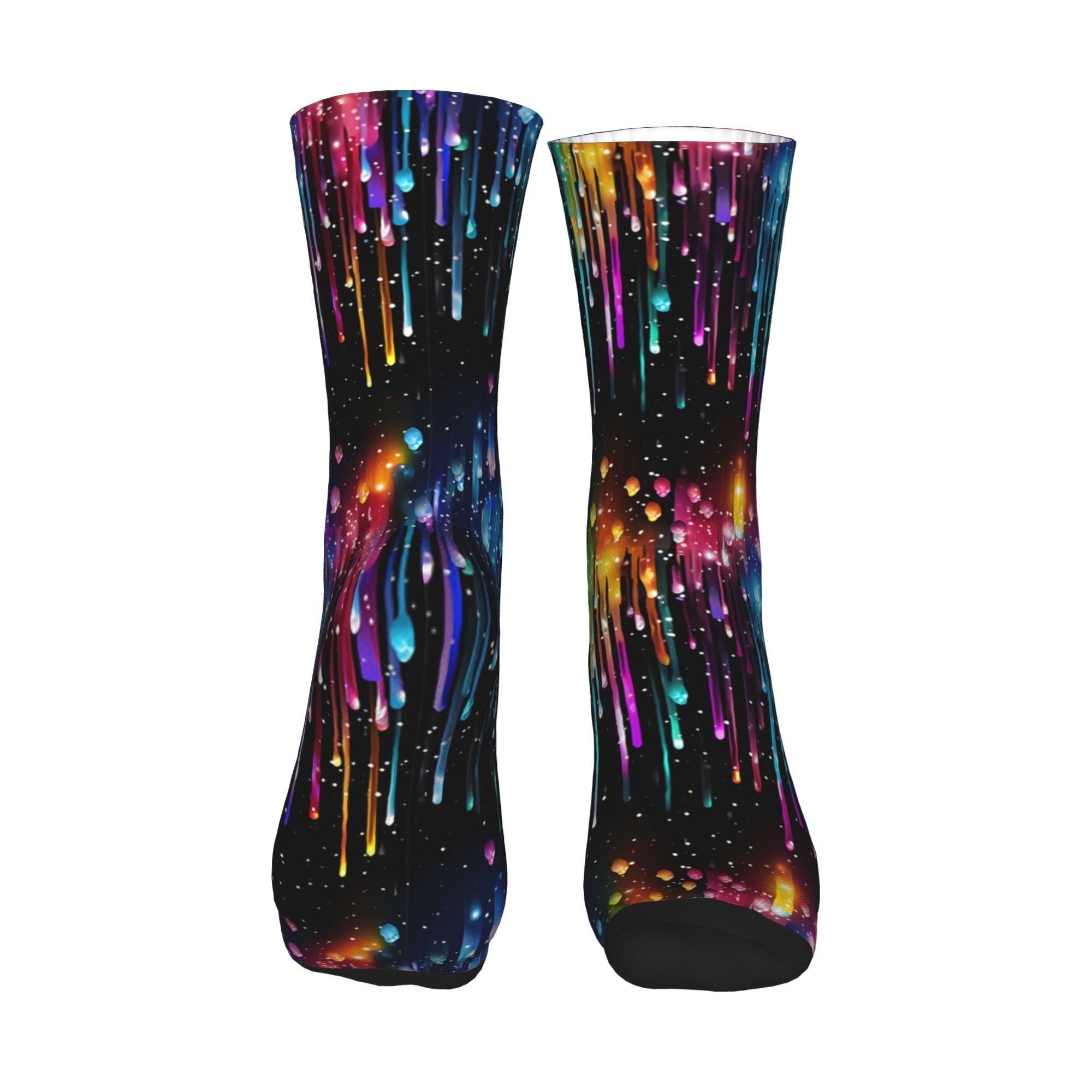 Cute Men's Dripping Rainbow Li - đánh giá và giá Dress Sock Men