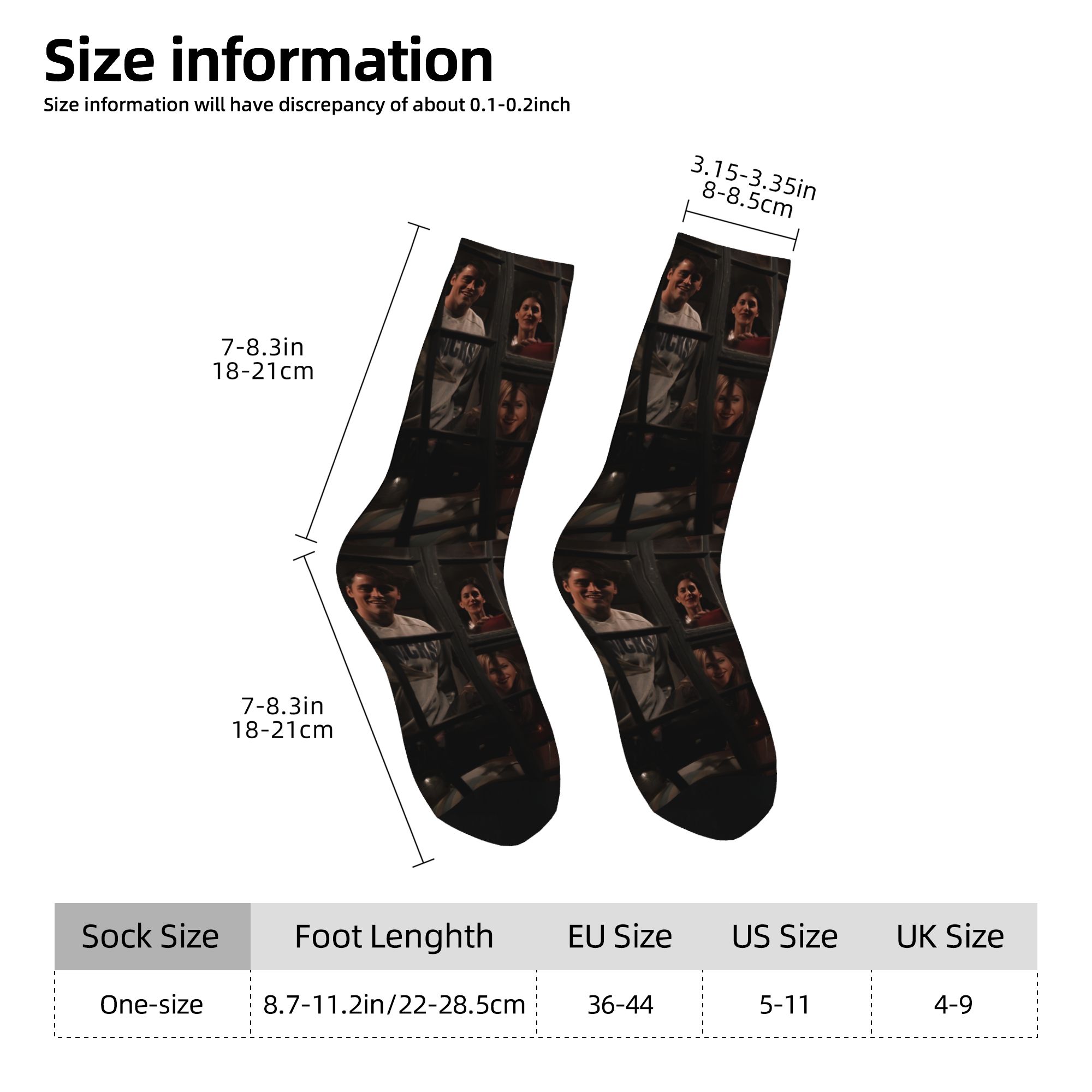 Custom Friends Men Women Crew  - đánh giá và giá Dress Sock Men